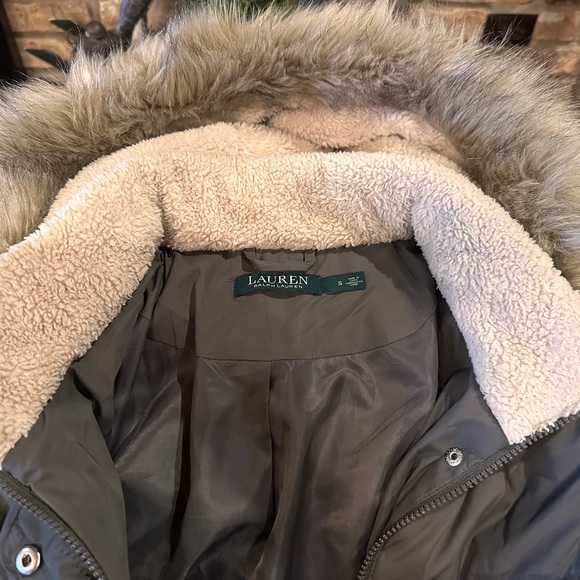 Ralph Lauren olive green long winter coat - Picture 5 of 5
